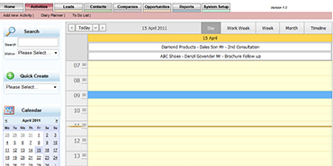 cloud CRM activity management