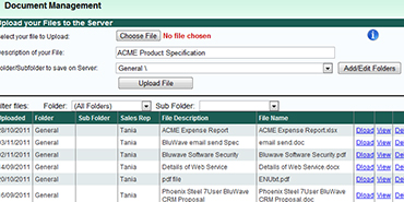 CRM document management